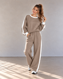 Leisure Lane Contrast Two-Piece Set