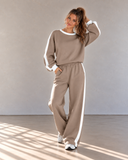 Leisure Lane Contrast Two-Piece Set