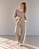 Leisure Lane Contrast Two-Piece Set