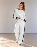 Leisure Lane Contrast Two-Piece Set