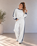 Leisure Lane Contrast Two-Piece Set