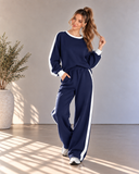 Leisure Lane Contrast Two-Piece Set