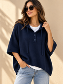 Easygoing Hooded Cape