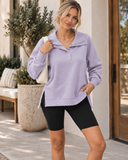 Off-Duty Edit Collared Pullover