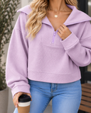 After Hours Ribbed Quarter-Zip Pullover