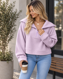 After Hours Ribbed Quarter-Zip Pullover