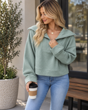 After Hours Ribbed Quarter-Zip Pullover