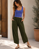Easy Escape Wide Leg Pocket Pants