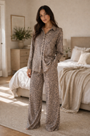 Animal Print Button-Up Shirt