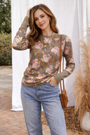 Vintage Floral Long Sleeve Top