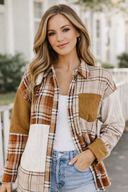 Patchwork Plaid Button Down
