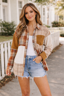 Patchwork Plaid Button Down