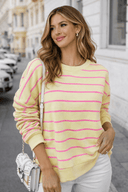 Striped Back Detail Sweatshirt