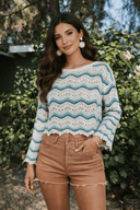 Chevron Crochet Crop Top