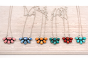 Flower Cluster Stone Necklace