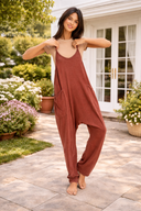 Relaxed Fit Mineral Washed Jumpsuit