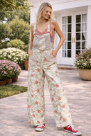 POL Oversized Floral Print Overall