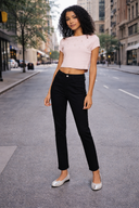 KANCAN Black Non Distressed Skinny  Jean