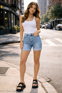 Judy Blue Full Size Tummy Control High Waist Denim Shorts