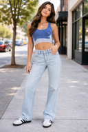 Low Rise Straight Jeans