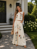 Heirloom Garden Embroidered Skirt Set