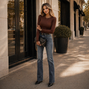 Basic Everyday Ribbed Long Sleeve Top
