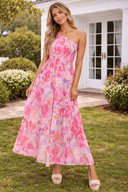 Blossom in Bloom One-Shoulder Maxi Dress