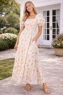 Sweet Magnolia Smocked Maxi Dress