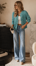 Life of the Party Confetti Crystal Cardigan