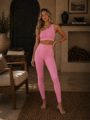 Scalloped One Shoulder Sports Bra