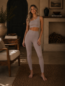 Scalloped One Shoulder Sports Bra