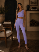 Scalloped One Shoulder Sports Bra