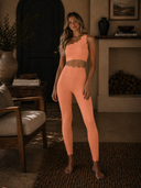 Scalloped One Shoulder Sports Bra