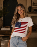 American Flag Graphic Tee