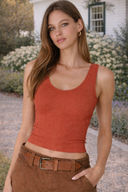 Reversible Lace Textured Tank Top