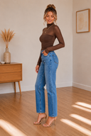 Elevated Long Sleeve Mesh Top