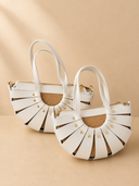 Sorrento Raffia Leather Crossbody Bag