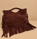 Cleo Suede Fringe Bag