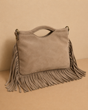 Cleo Suede Fringe Bag
