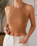 Niki Biki Ribbed High Neck Crop Top
