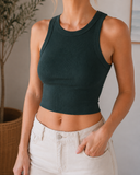Niki Biki Ribbed High Neck Crop Top