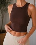 Niki Biki Ribbed High Neck Crop Top