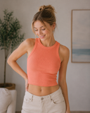 Niki Biki Ribbed High Neck Crop Top
