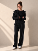 Softly Spoken Draped Collar Knit Sweater