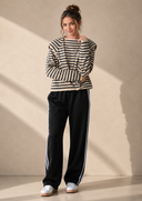 Softly Spoken Draped Collar Knit Sweater