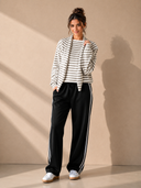 Softly Spoken Draped Collar Knit Sweater