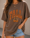 🍂 Fall Polka Dot Graphic Tee