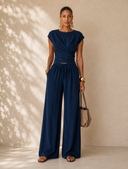 Effortless Elegance Wide Leg Two-Piece Set