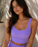 NikiBiki Chevron Ribbed Crop Top