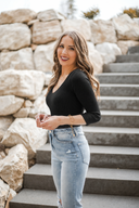 Niki Biki Right Decision V Neck Crop Top | 8 Colors